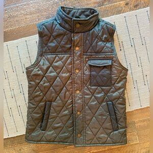 Janie and Jack - Boys Quilted Barn Vest - Size 5 to 6